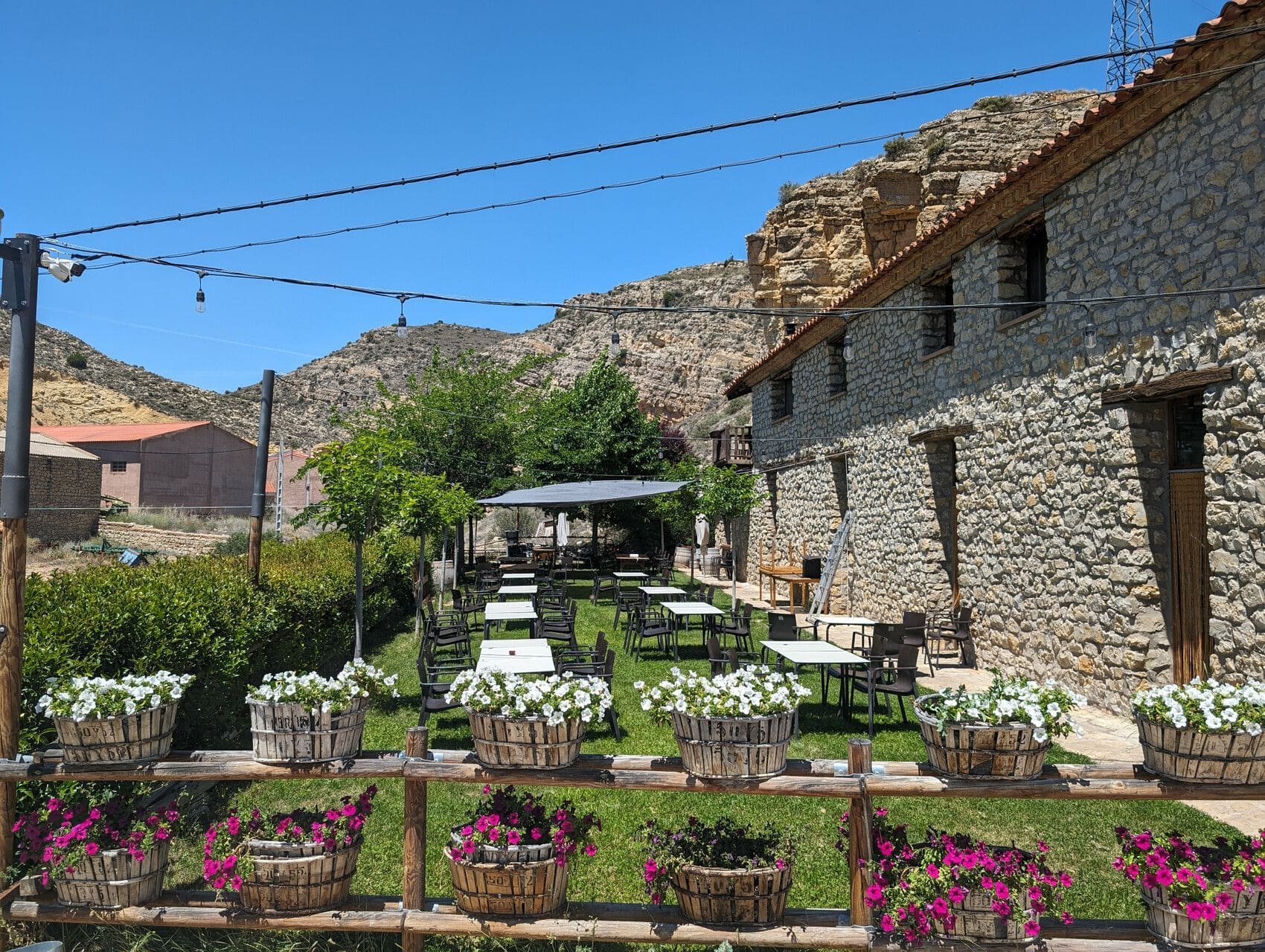 Casa Rural en Gea de Albarracín. Terraza de Posada del Pelaire
