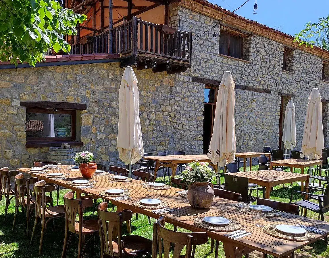Casa Rural en Gea de Albarracín. Terraza de Posada del Pelaire